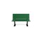 Frog Furnishings Green 4' Contour Bench Surface Mount w/ Black Frame PB 4GREBFCON - alternate 2